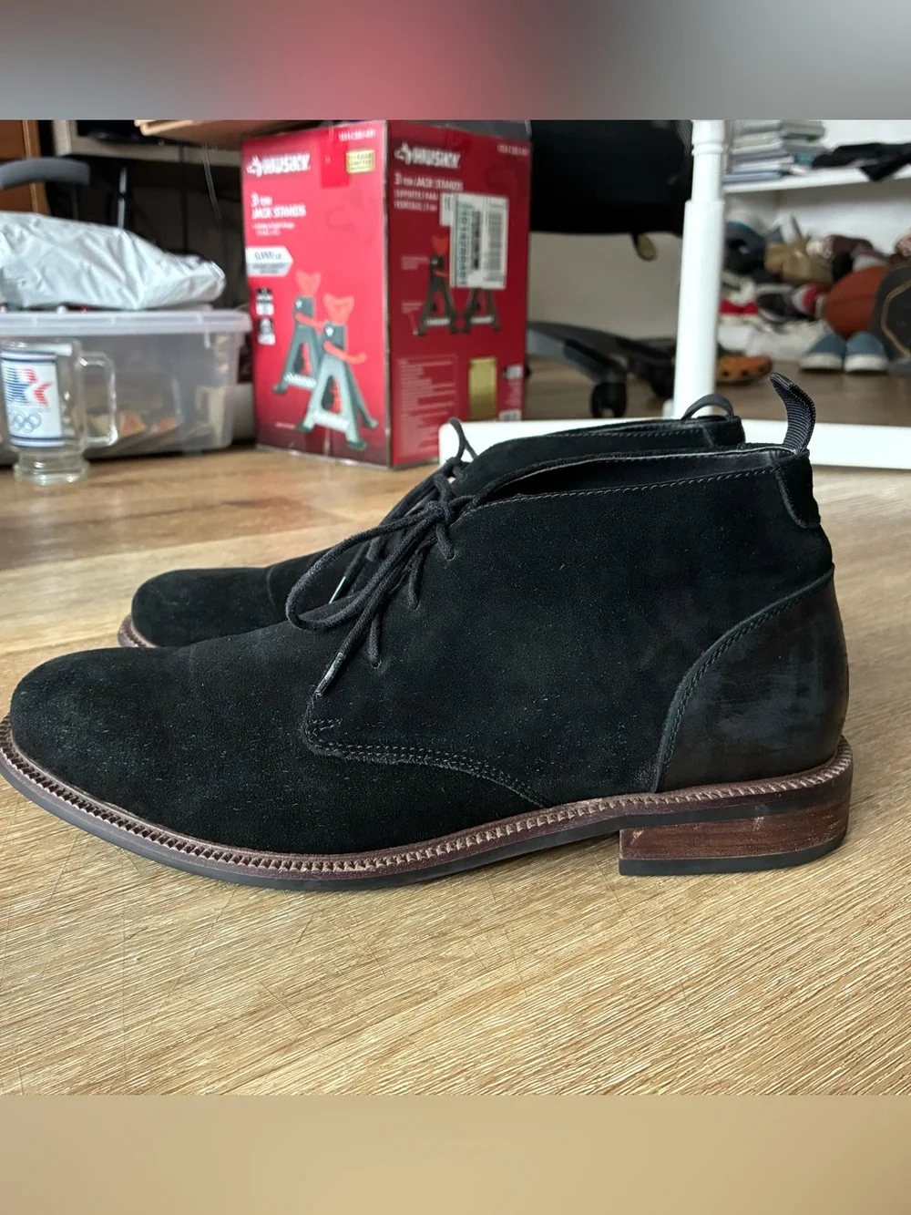 Blondo Konor Waterproof Chukka Boots Black Suede Men’s Shoes Size 11 M